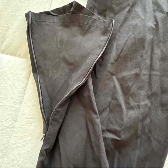 ZARA Skinny Pants Black Womens Size 4 Stretch Ankle Zipper Trousers - Picture 3 of 11